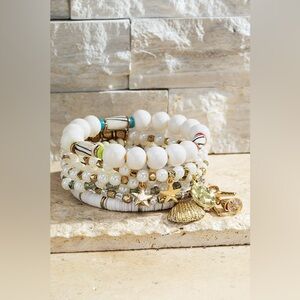 7-in-1 Multi Layered Bracelet|Opal Nude